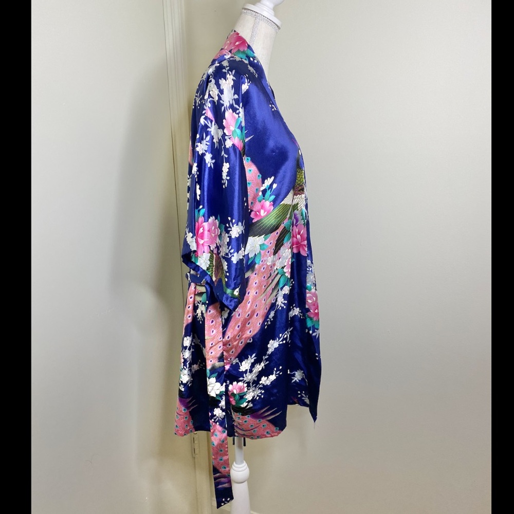 Blue Satin Robe - Picture 4 of 5